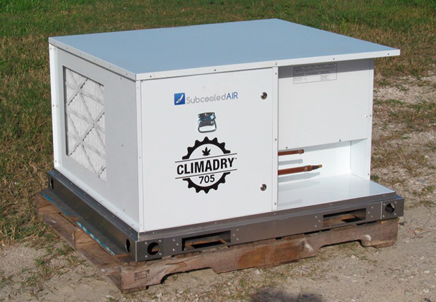 The Subcooled Climadry 705 for marijuana grow rooms.