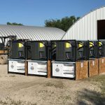 Subcooled 705 Cannabis Dehumidifiers on pallets ready to be shipped to a U.S. grow room.