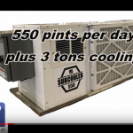 Subcooled 550 hybrid grow room dehumidifier