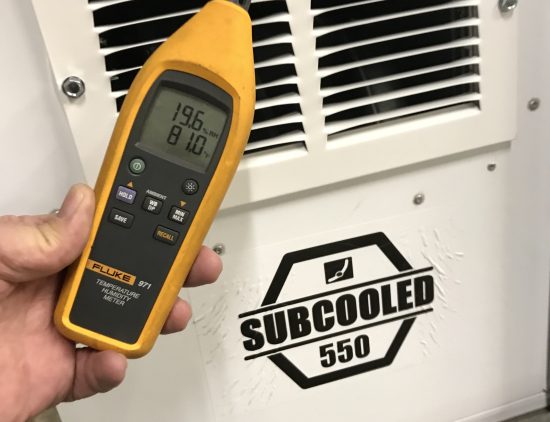 Subcooled Air Dehumidifier and Temperature/Humidity Meter