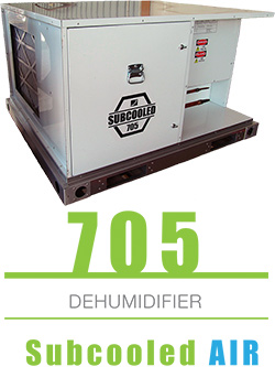 Subcooled Air 705 Greenhouse Dehumidifier with logo